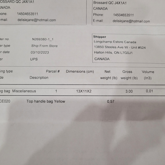 Longchamp Gipsy brand new - Picture 9 of 9